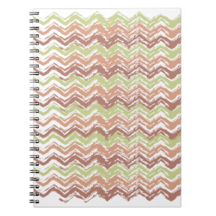 Cuaderno Zigzag de Chevron del garabato de la especia