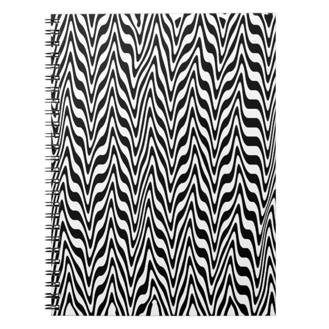Cuaderno ZigZag en blanco y negro (Frente)