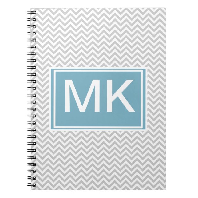 Cuaderno ZigZag gris simple (Frente)