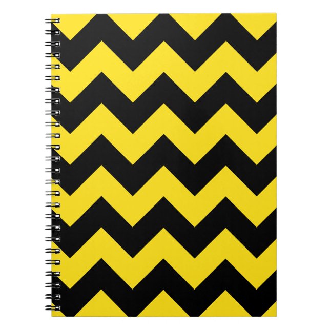 Cuaderno Zigzag I - Amarillo negro y de oro (Frente)