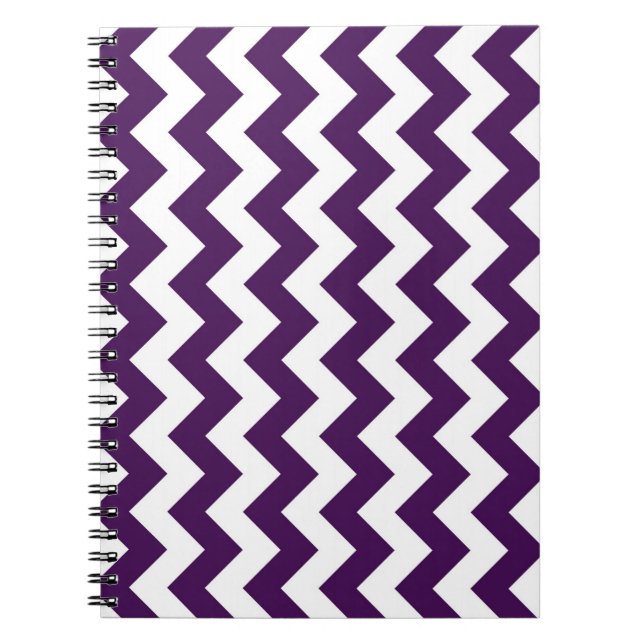 Cuaderno Zigzag morado y blanco (Frente)