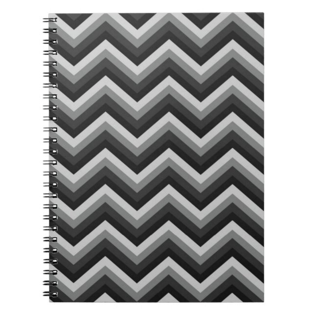 Cuaderno Zigzag retro Chevron del modelo (Frente)