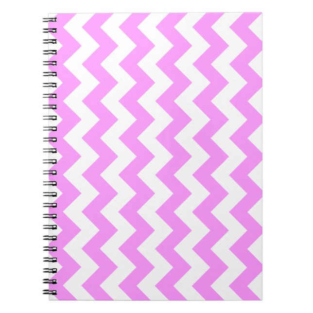 Cuaderno Zigzag rosa y blanco (Frente)