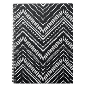 Cuaderno Zigzag Stripes: Étnica de mano detenida