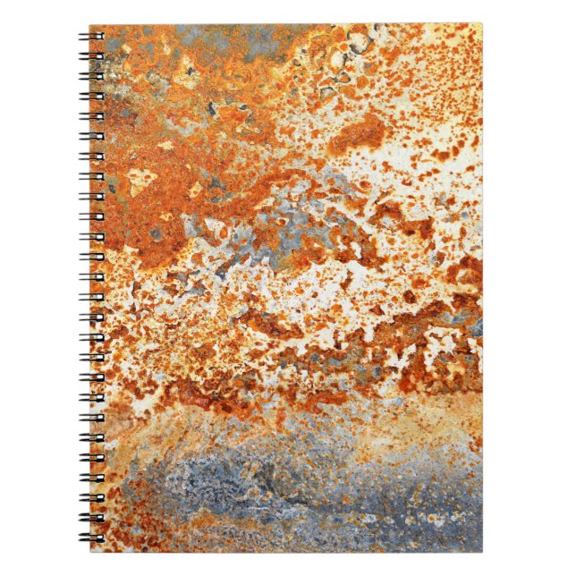 Cuaderno Zinc rugoso: fondo de textura gruesa. (Frente)