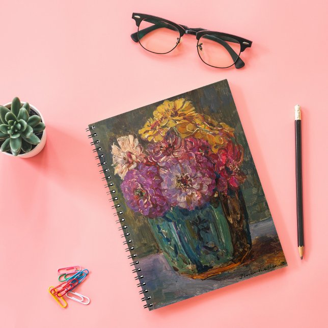 Cuaderno Zinnias en un Jar Verde | Floris Verster (Subido por el creador)