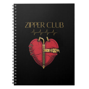 Cuaderno ZIPPER CLUB, trasplante de corazón, cirugía a cora