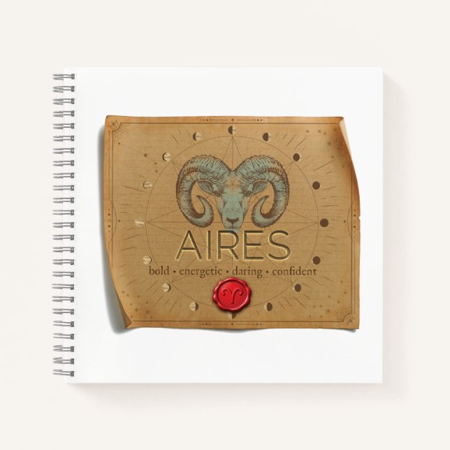 Cuaderno Zodiac - Aires - Journal (Anverso)