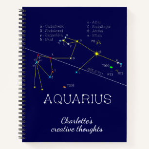 Cuaderno Zodiac Constellation Aquarius