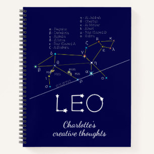 Cuaderno Zodiac Constellation Leo
