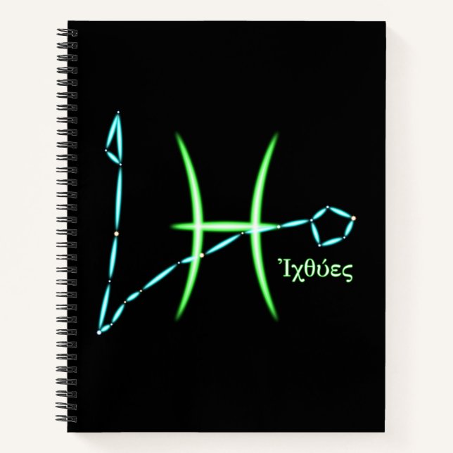 Cuaderno Zodiac Constellation Pisces Notebook (Anverso)