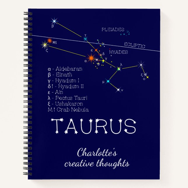 Cuaderno Zodiac Constellation Taurus (Anverso)
