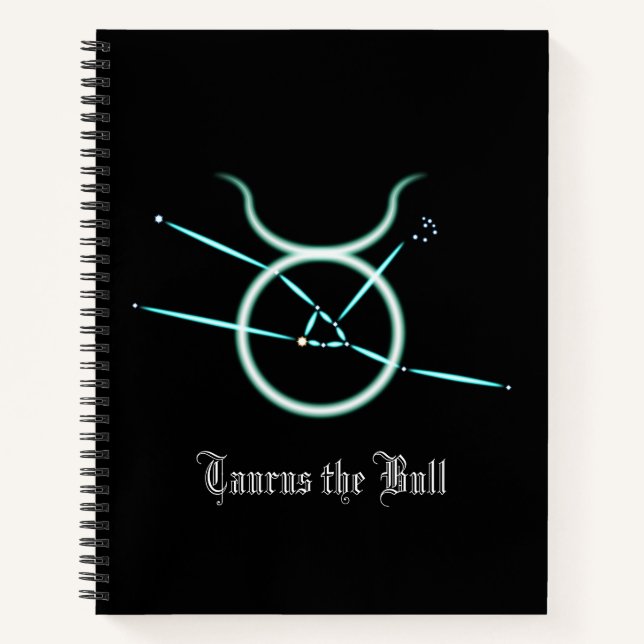 Cuaderno Zodiac Constellation Taurus Notebook (Anverso)