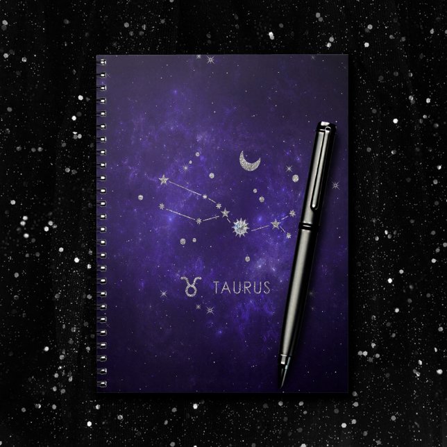 Cuaderno Zodiac Purple Taurus | Horoscopio Astrológico Cósm (Subido por el creador)