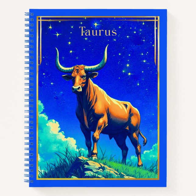 Cuaderno Zodiac Sign Taurus Rooted in Earth and Sky Journal (Anverso)