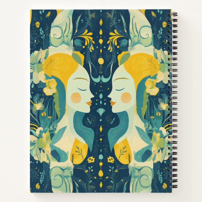 Cuaderno Zodiac Vibes Gemini - Portátil Espiral (Reverso)