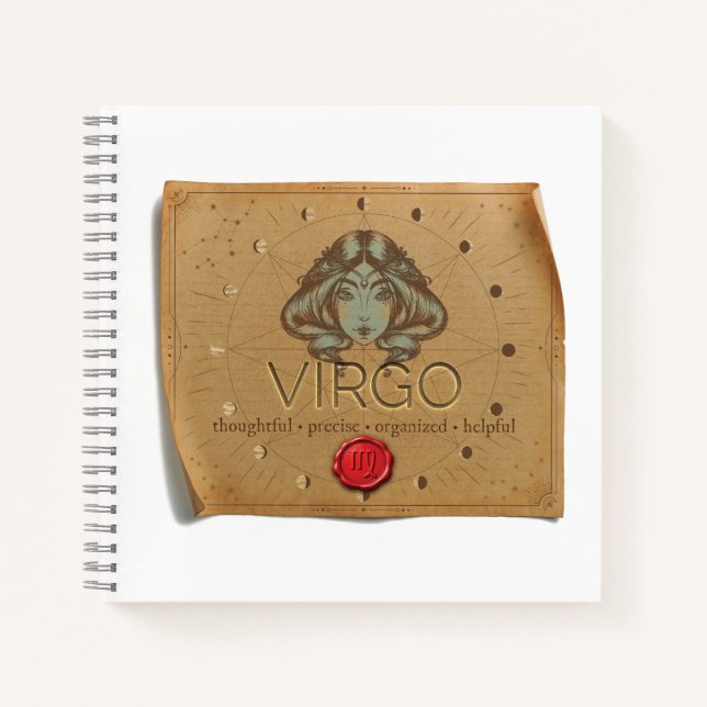 Cuaderno Zodiac - Virgo - Journal (Anverso)