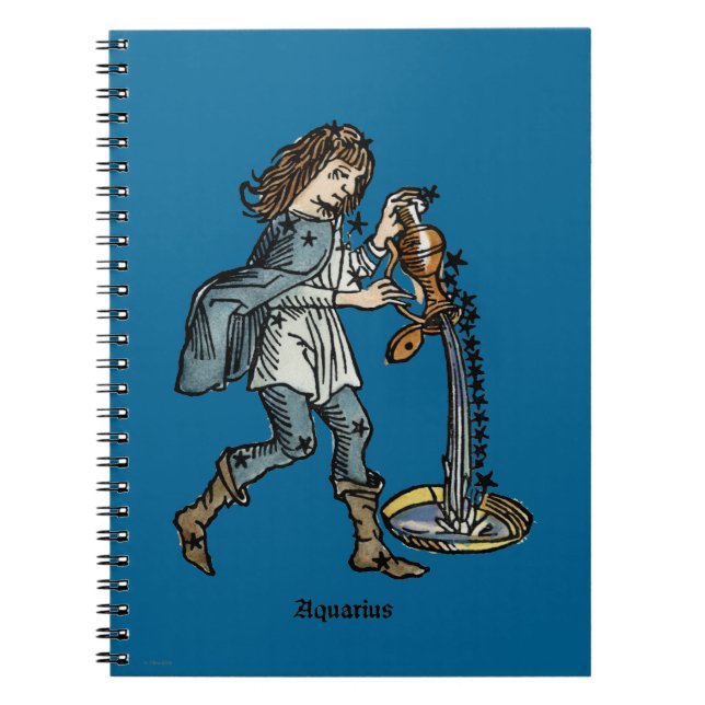 Cuaderno Zodiaco: Acuario, 1482 (Frente)
