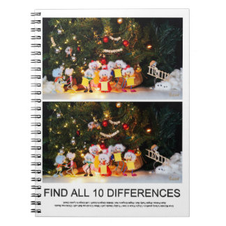 Cuaderno Zoekplaatje van 10 verschillen van de Kerstfubby's