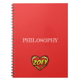 Cuaderno Zoey Heart Red