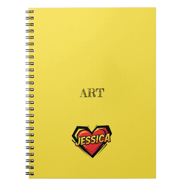 Cuaderno Zoey Jessica Yellow (Frente)