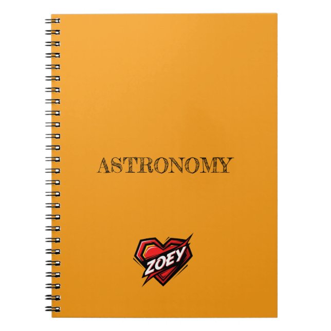 Cuaderno Zoey Naranja (Frente)