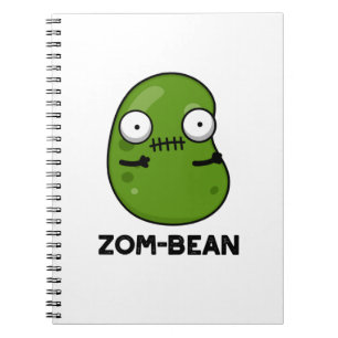Cuaderno Zom-bean Funny Halloween Zombie Bean Pun