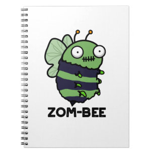 Cuaderno Zom-bee Funny Halloween Zombie Bee Pun