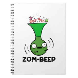 Cuaderno Zom-beep Funny Halloween Zombie Honker Pun