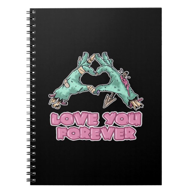 Cuaderno Zombie Classic - Skeleton Heart And Hands (Frente)