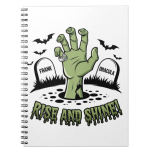 Cuaderno Zombie Hand Rising Halloween Diseño divertido y es