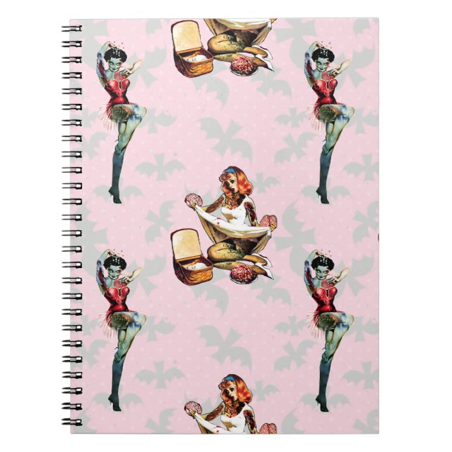 Cuaderno Zombie Pin Ups (Frente)