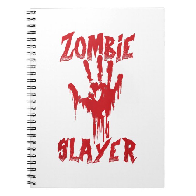Cuaderno Zombie Slayer Caza Sangrienta de manos Zombies Hal (Frente)