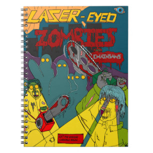Cuaderno Zombies con ojos láser con bloc de notas de Chains