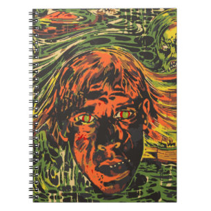 Cuaderno Zombies vintage de Halloween, arte callejero grafi