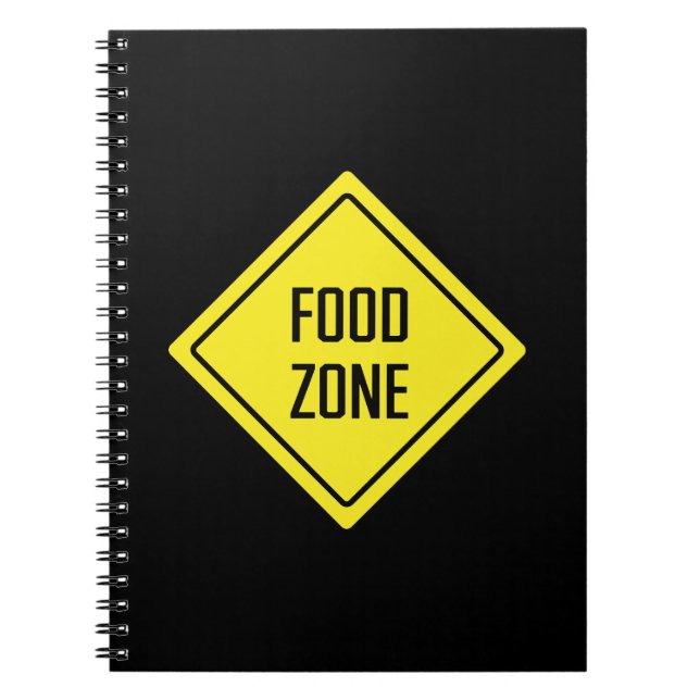 Cuaderno Zona de alimentación | Rótulo vial | Bloc de notas (Frente)