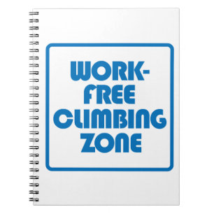 Cuaderno Zona de escalada libre de trabajo