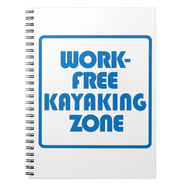 Cuaderno Zona de Kayak Libre de Trabajo (Frente)