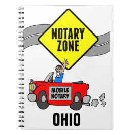 Cuaderno Zona de notario móvil Coche deportivo rojo Ohio