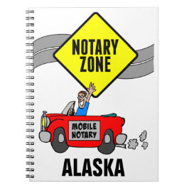 Cuaderno Zona de notario móvil Red Sports Car Alaska