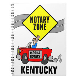 Cuaderno Zona de notario móvil Red Sports Car Kentucky