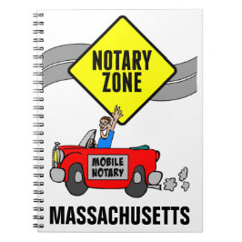 Cuaderno Zona de notario móvil Red Sports Car Massachusetts