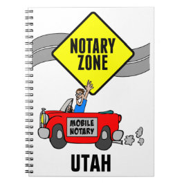 Cuaderno Zona de notario móvil Red Sports Car Utah