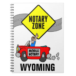 Cuaderno Zona de notario móvil Red Sports Car Wyoming
