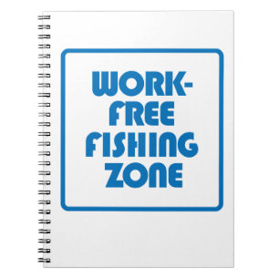 Cuaderno Zona de pesca libre de trabajo