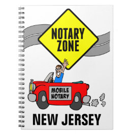 Cuaderno Zona notarial móvil Red Sports Car New Jersey