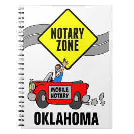 Cuaderno Zona notarial móvil Red Sports Car Oklahoma