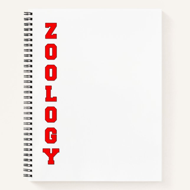 Cuaderno Zoología (Anverso)