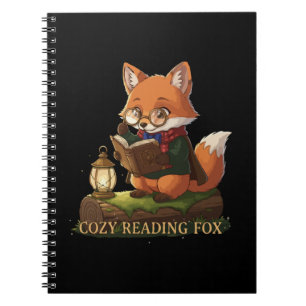 Cuaderno Zorro Acogedor de Lectura   Amante de Libros Capri