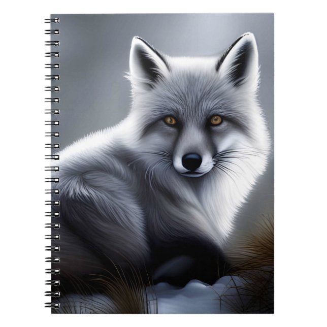 Cuaderno Zorro ártico hermoso (Frente)